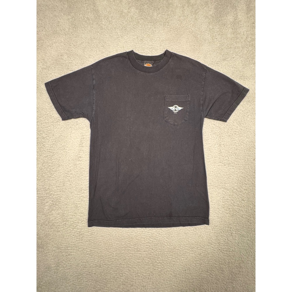 Harley Davidson Stone Mountain Mens Black Short Sleeve Pocket T Shirt L